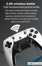 Neuer 4K-TV-Game-Stick M15 ultra 64G 128G Handheld-Game-Player 2.4G Dual Wireless Controller 50000+ Spiele Familien-Game-Player