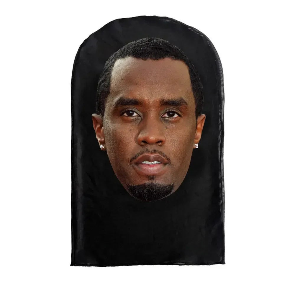 Cosplay 3D-gedruckte Kanye-Maske Stretch Mesh Vollgesichtsmaske Männer Frauen Rollenspiel Kopfbedeckung Halloween Maskerade Sturmhaube Kopfbedeckung