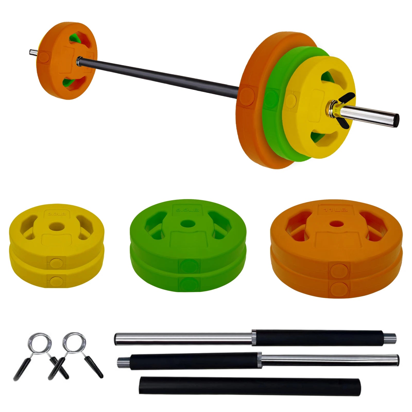 Adjustable Barbell Weight Set, 40lb /20kg Adjustable Free Weights for Home and Gym Workout Strength Training Hauptbild