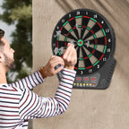 Elektronische Dartscheibe mit 6 Darts Dartboard Innovativer Dartautomat mit 27 Spielmodi & 243 Varianten unterstützt bis zu 16 Spieler