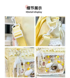Neue Y2K Süße Japanische Ita Bag Lolita Mädchen Transparente Umhängetasche Große Kapazität Umhängetasche Lässige Tasche DIY Display Handtaschen