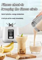 Tragbarer Entsafter Mixer 450ml USB Wiederaufladbarer Zitronen-Orangen-Frucht-Entsafter Becher Elektrische Saftmaschine Reiseentsafter