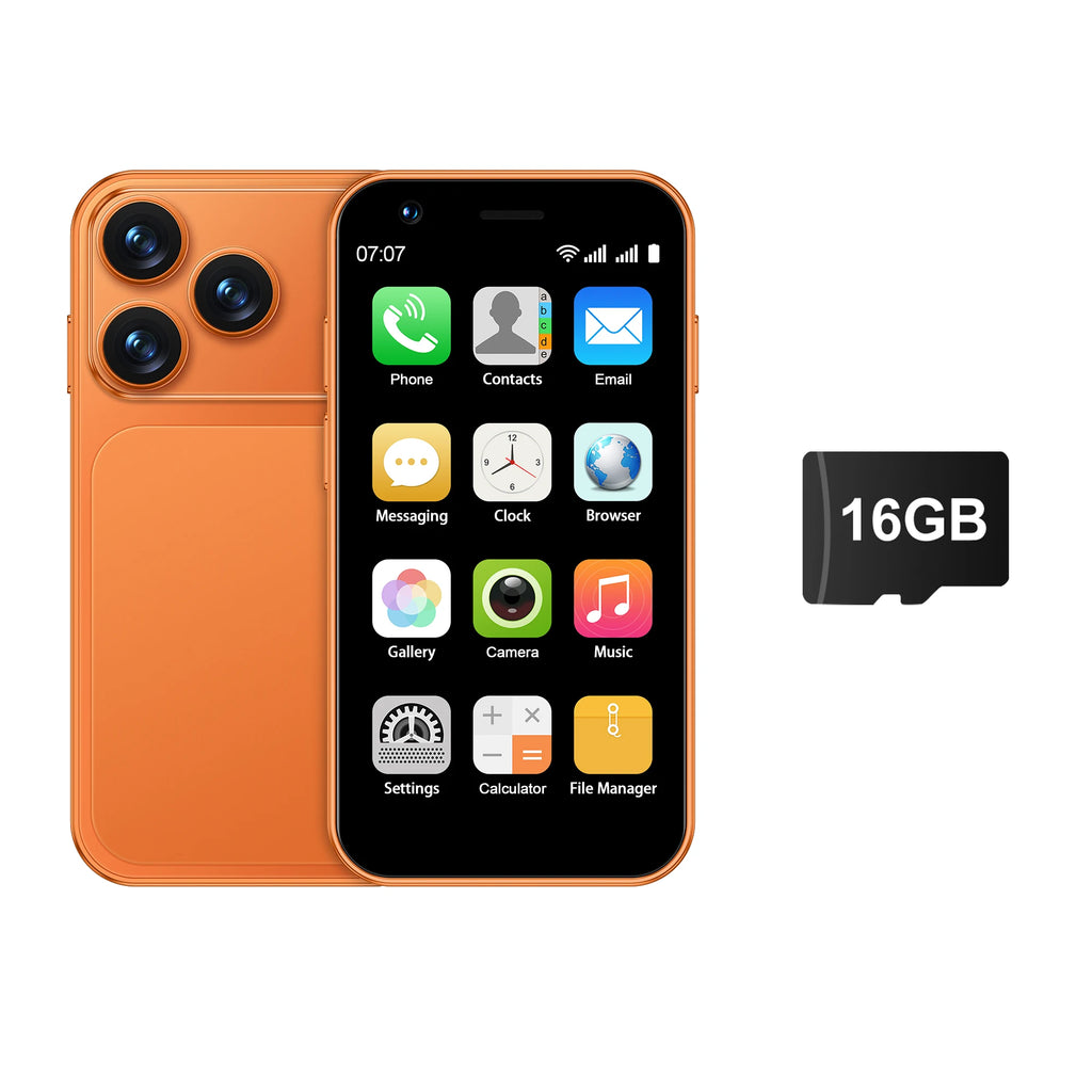 SERVO 18SE MINI Kleines Android Smartphone 3G WCDMA Dual SIM-Karte 2GB+16GB Play Store Wi-Fi Gesichtserkennung 3.0 Zoll Mini Smartphones