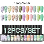 10/12PCS/SET Katze Magnetisches Gel Nagellack Set 9D Reflektierendes Glitzer Gel Halbpermanentes UV Gel Soak Off Funkelndes Nagelkunst Kits