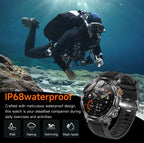 LIGE New Smart Watch Men 1000mAh Large Capacity Battery Outdoor Flashlight Bluetooth Call Waterproof Sport Fitness Smartwatch