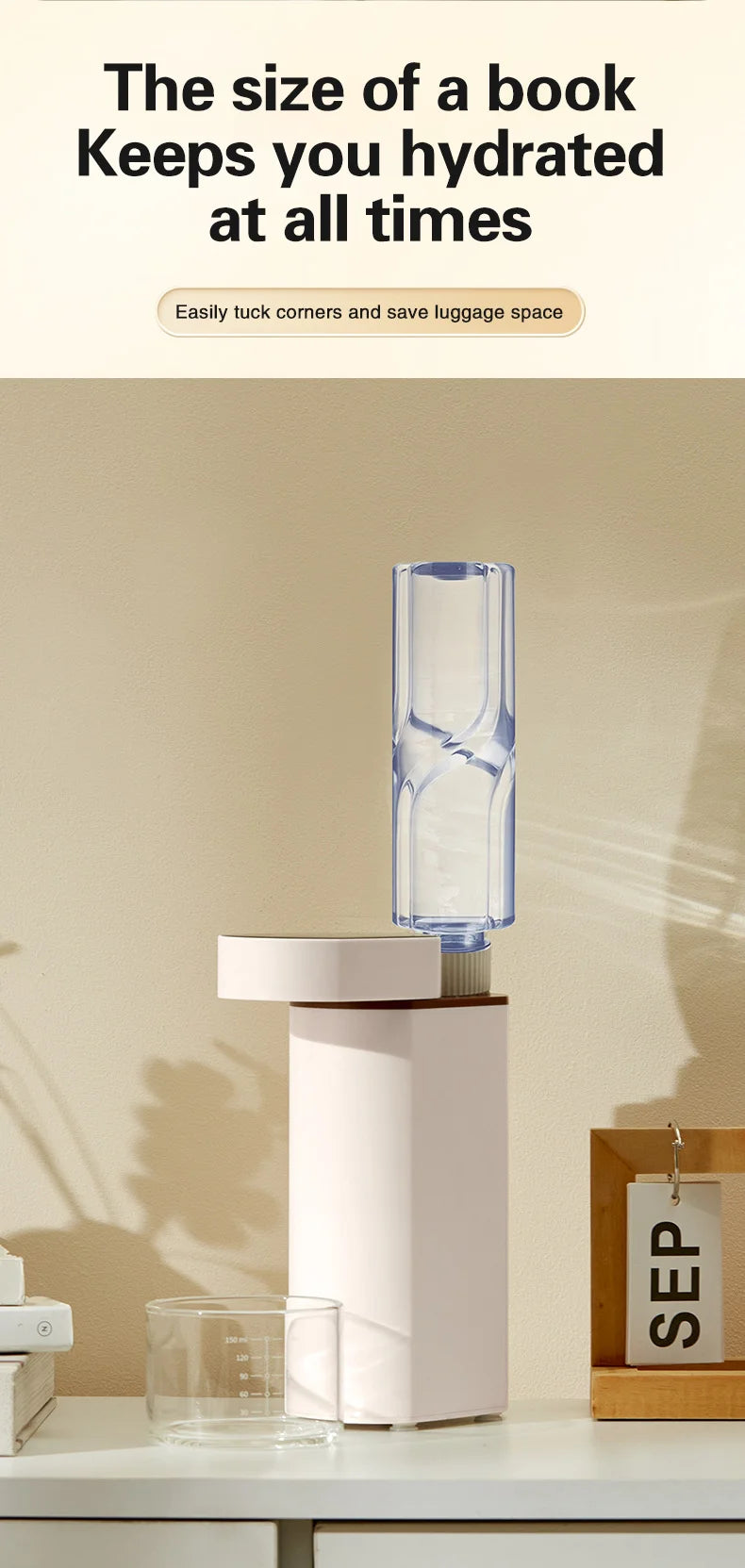 2000W Sofort-Heißwasserspender, 3-Sekunden-Schnellerhitzung, kompatibel mit Mineralwasser/Flaschenwasser, tragbarer Wasserspender