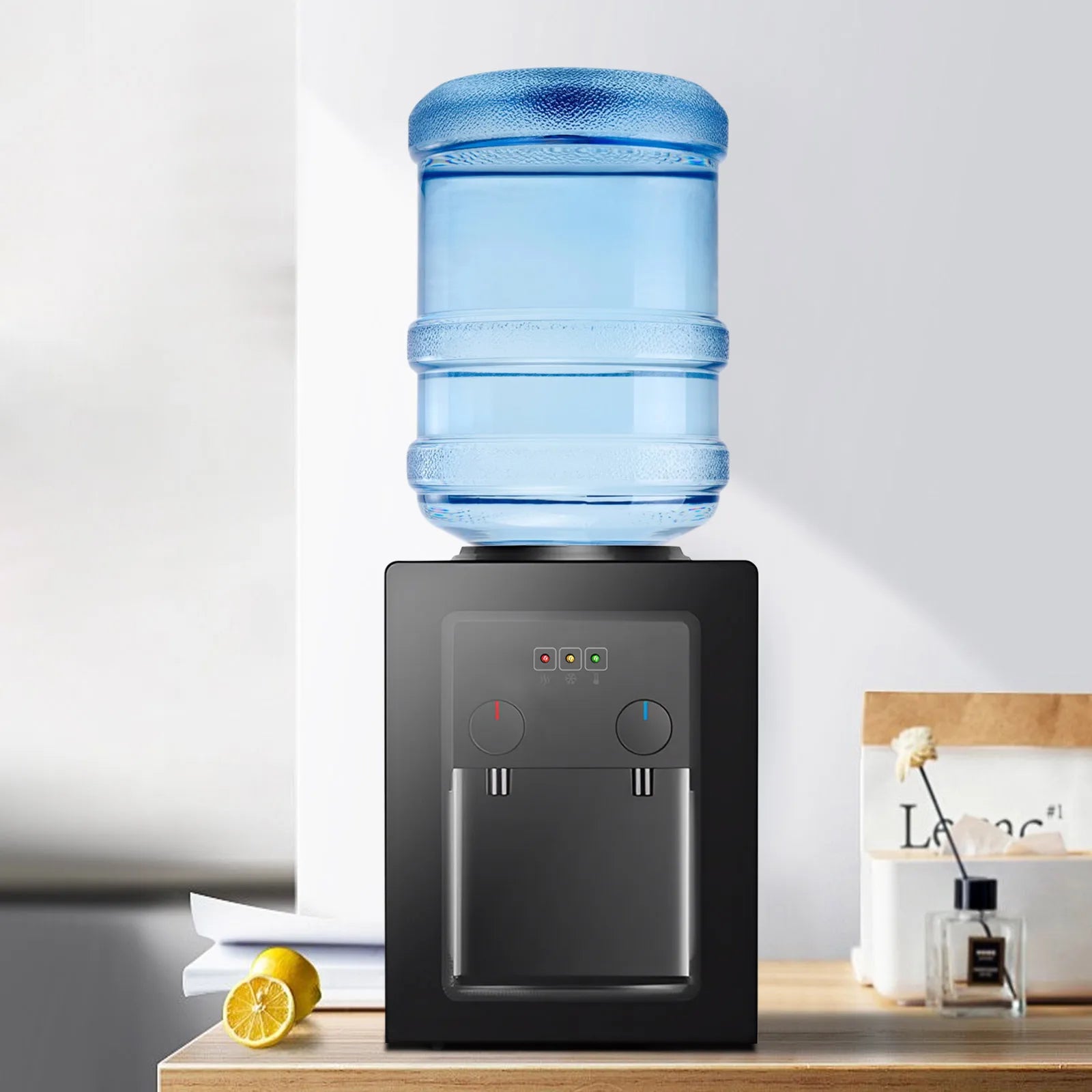 Desktop-Elektrowasserspender, separates Heiß- und Kaltwasser für Kaffee, Büro, 550 W, 85–95 ℃ Hauptbild