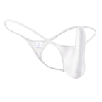 YAULAANG Sexy Herren Glanz Gay Unterwäsche Öliger G-String Tanga Glänzend niedrige Taille Hohe Elastizität Herren Dessous