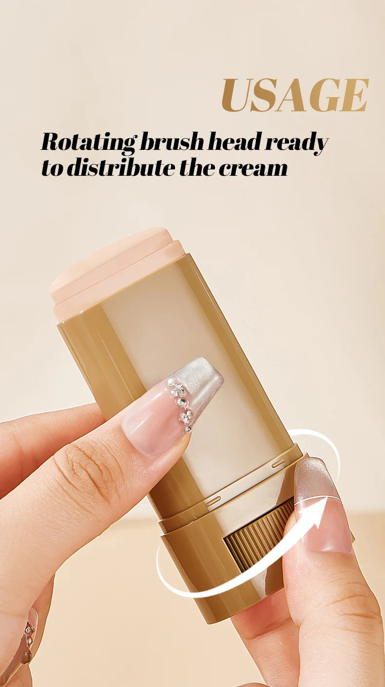 Bronze Foundation Stick Serum-verstärkte Hauttönung Seidige Textur Feuchtigkeitsspendende Deckkraft Concealer Base Ebenmäßiger Hautton Make-up