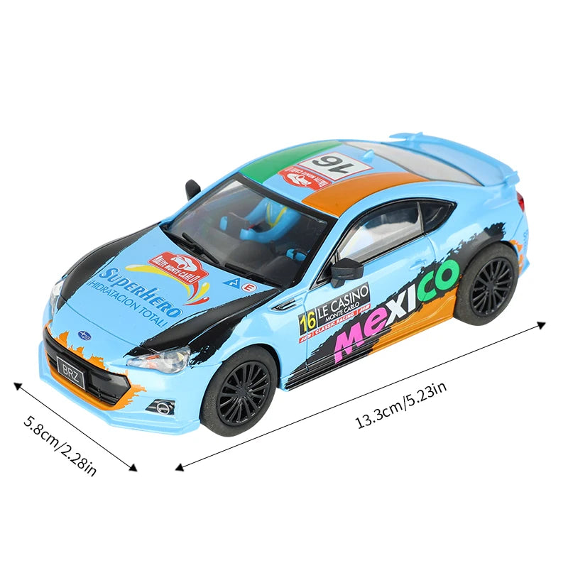 Analoge Slot-Car 1:32 Maßstab Renn-Polizei Spielzeug für Kinder Elektrische Rennstrecke
