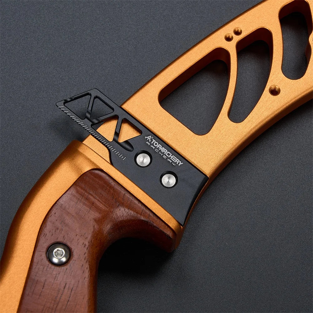 TOPARCHERY 25inch High-end ILF Bow Riser Aluminum CNC Material Right Hand for Professional Archer Competitive Sports Accessories
