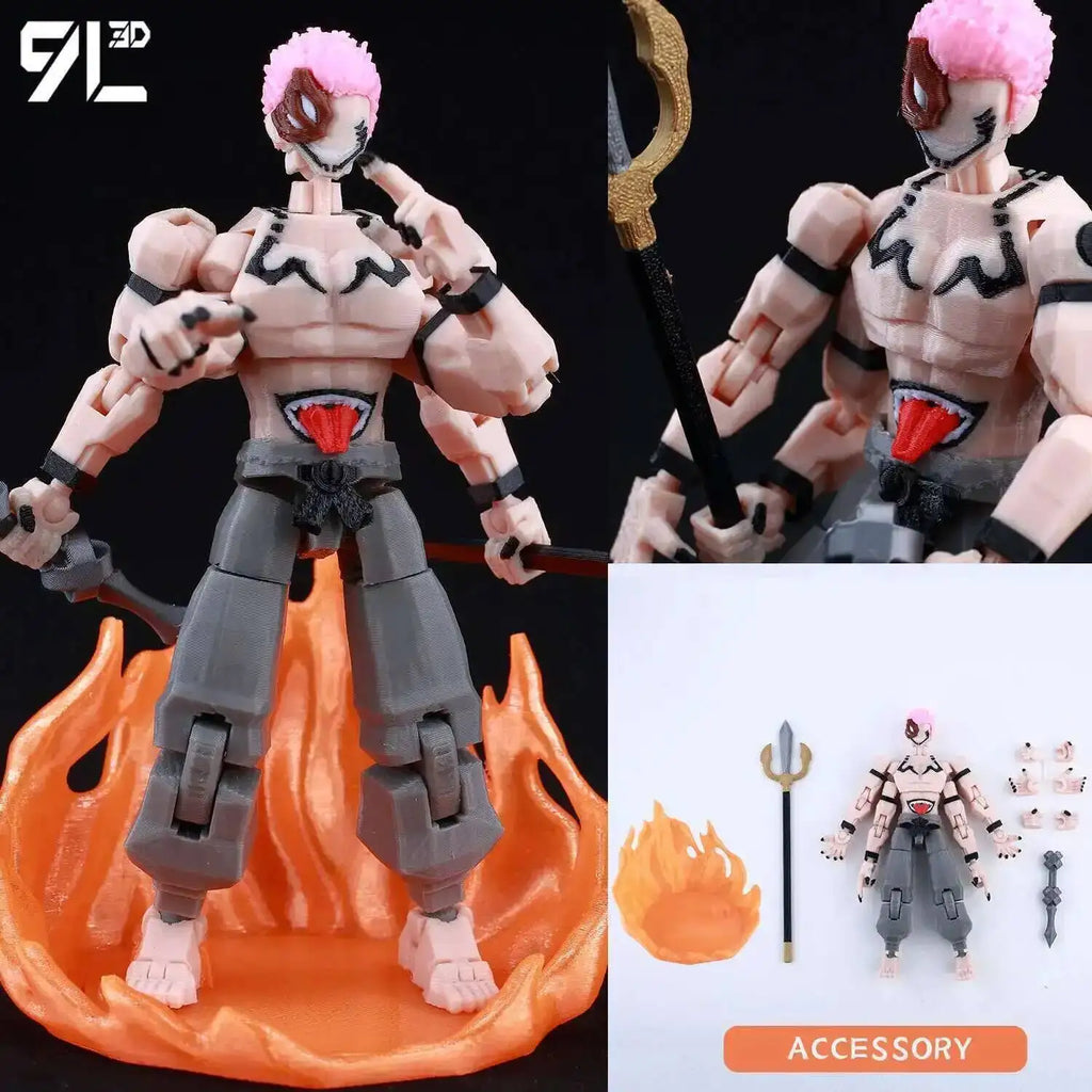 9L3D Lucky13 Gojo Sukuna Jujutsu Fushiguro Toji Gojo Satoru Actionfigur Dummy13 T13 Mehrgelenkige Sammlerstücke Titan13
