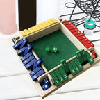 Vierseitige Klappkarten-Spiele Intellektuelles Lernspiel Box Würfel Spielzeug Eltern-Kind-Spiele Shut The Box Holz-Zahlen-Spiel Brettspiele