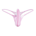 YAULAANG Sexy Herren Glanz Gay Unterwäsche Öliger G-String Tanga Glänzend niedrige Taille Hohe Elastizität Herren Dessous