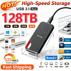 High-Speed Original SSD 2TB Portable USB3.1 Festplatte 4TB Geräuschlose Disk für Freelancer Laptop Tablet Werkbank