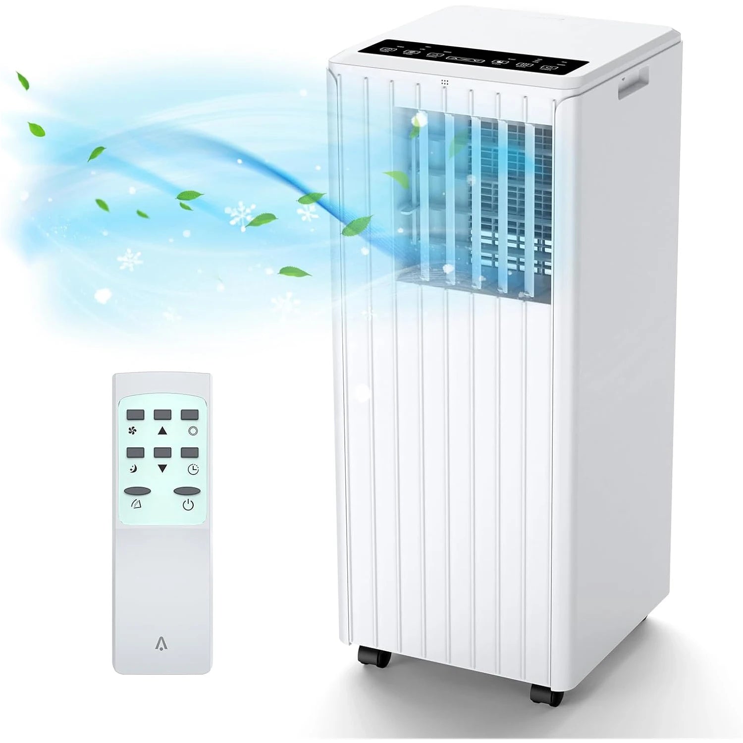 3-in-1 9000 BTU mobile Klimaanlage, effiziente Kühlung, Entfeuchter 42 l/Tag, Ventilator 2 Geschwindigkeiten, Digitalanzeige, Fernbedienung Hauptbild