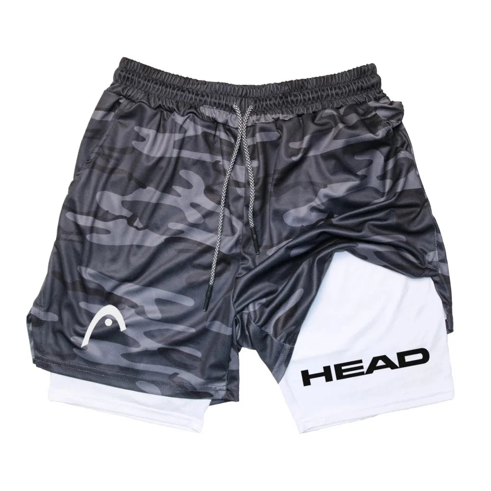Anime Berserk Herren-Laufshorts Fitnessstudio Training 2-in-1 Sport Schnelltrocknend Workout Jogging Doppelschicht Sommer