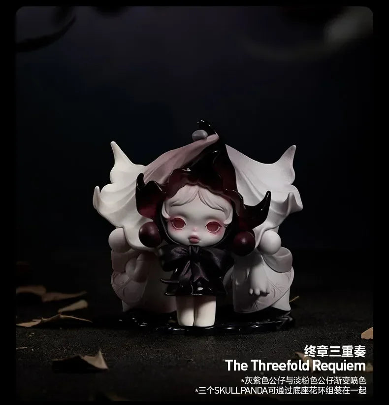 POP MART SKULLPANDA Petals In Four Acts Serie Mystery Box Genuine Blind Box Überraschungsspielzeug Taschenornament Figur Heimdeko Desktop