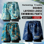 Badeboxer Herren Badehose Set Neu Strandbadehose Für Erwachsene Schnell Trocknende Surf-Badeshorts mit Futter Schwimmhose
