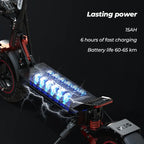 iScooter iX5S E-Scooter 48V15Ah Akku 1000W Motor EABS Bremssystem Elektroroller 11" Offroad-Reifen City E-Scooter für Erwachsene