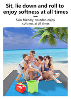 200 * 210 cm Sanddichte Stranddecke Wasserdichte Strandmatte Tragbare leichte Picknickdecke Campingmatte für Reisen Wandern Sport