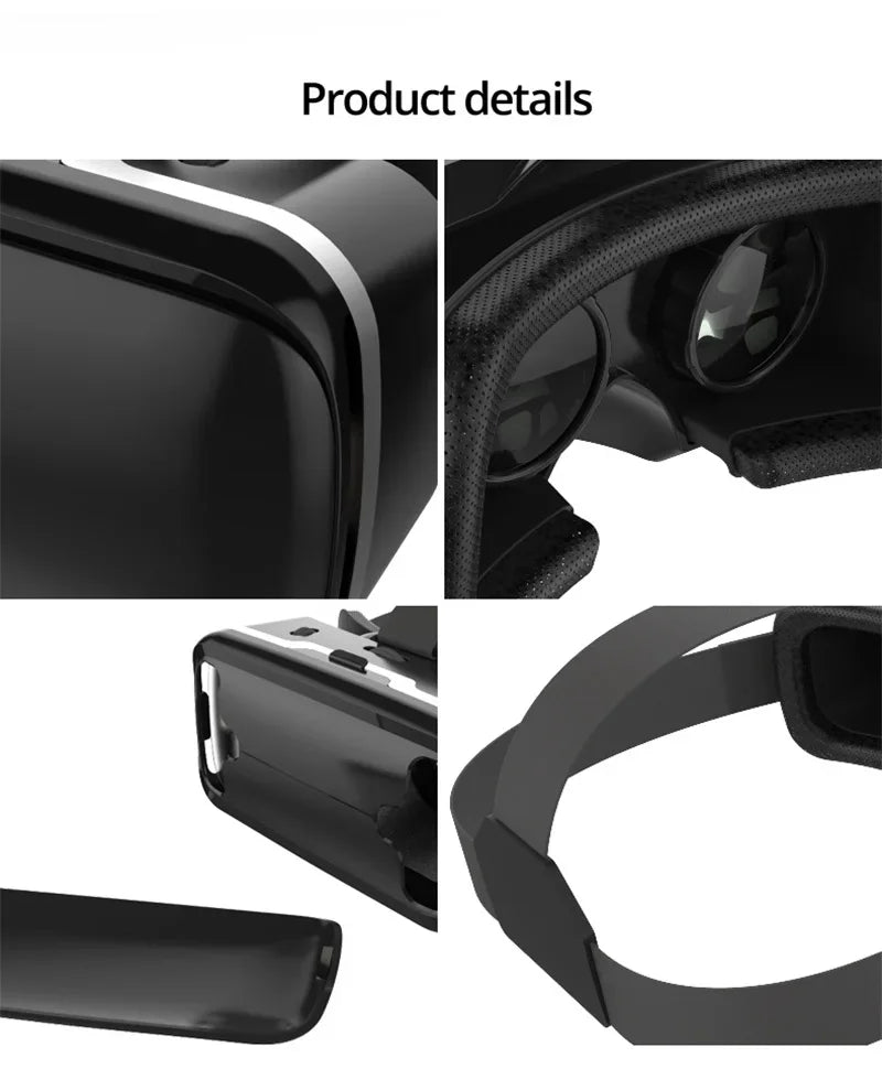 VR Shinecon 10.0 Helm 3D-Brille Virtual Reality Headset für Smartphones VR-Brille Videospiel Fernglas