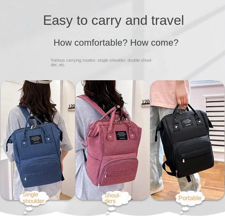 Wickelrucksack Windeltasche Mama Große Kapazität Taschen Mama Baby Multifunktionale Wasserdichte Outdoor Reise Windeltaschen für die Babypflege