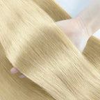 Clip-in Echthaar Extensions Glatt 100% Remy Echthaar Clip-in Extensions Unsichtbare Nahtlose Clip-ins Haarverlängerung 8 Stück Natur
