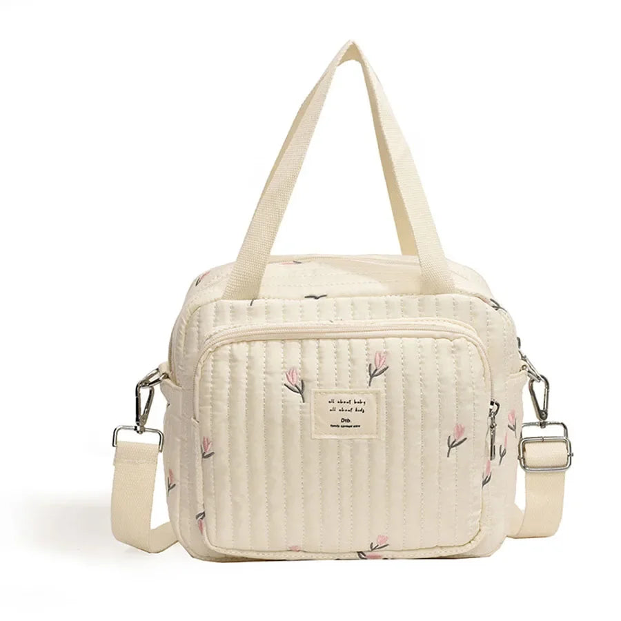 Niedliche Bären Wickeltasche Baumwolle Reißverschluss Windeltasche Damen Handtasche Windel-Caddy Organizer Baby Umstands-Reisetasche