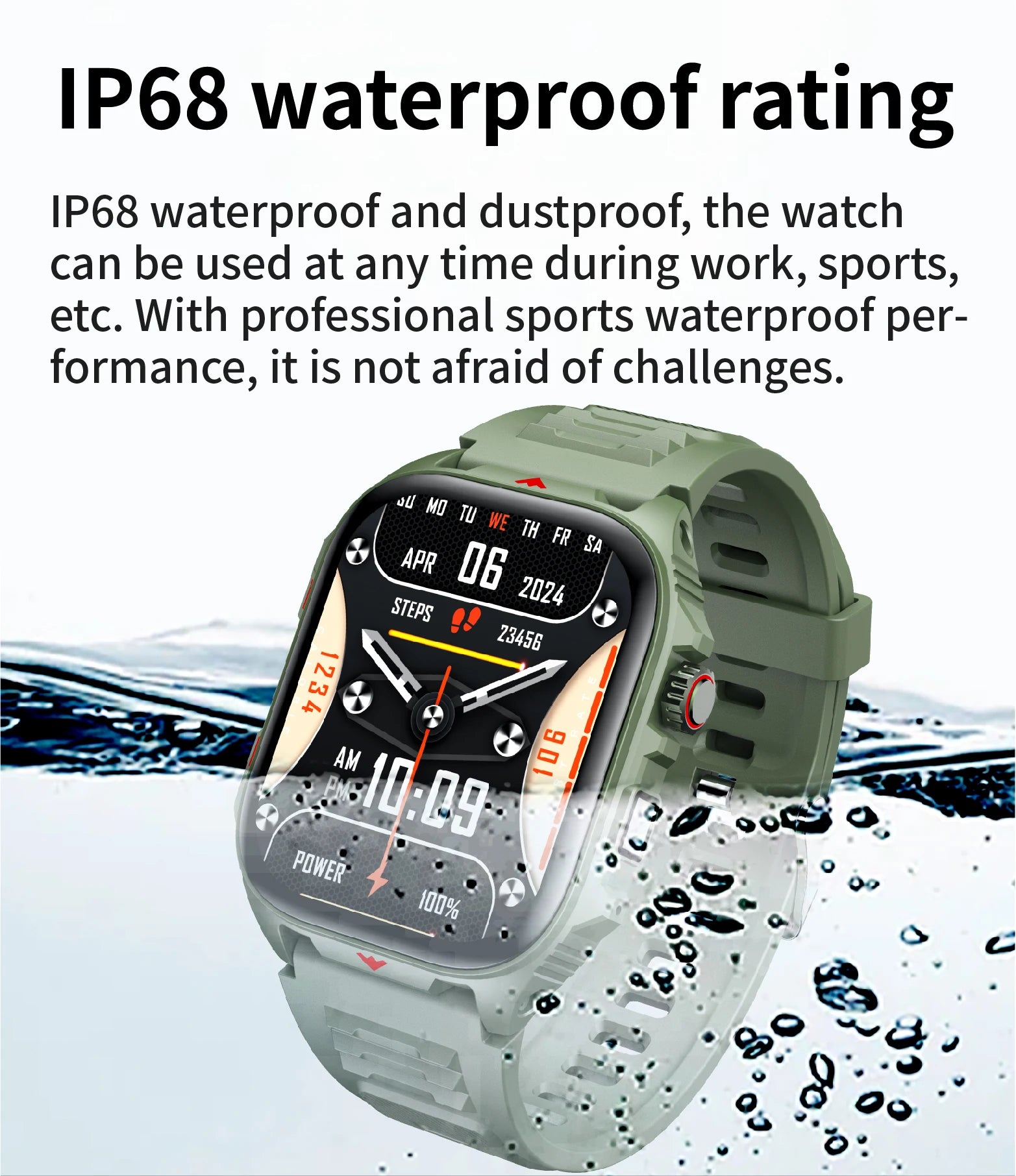 Elektronische Smartwatch BT-Anruf Herzfrequenzmesser Smartwatch Fitness Tracker Wasserdichte Sportuhren für Männer Frauen Android 2026