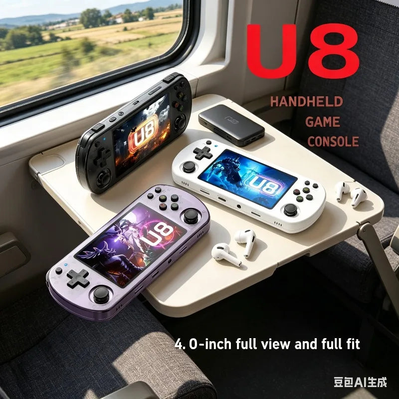 U8 Retro Handheld Spielekonsole Linux System 4.0 Zoll IPS Bildschirm R35s Pro Tragbarer Taschen-Videospieler