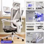 UVR Gaming Computer Stuhl Ergonomisches Design Möbel Feld Verstellbarer Drehstuhl Netz-Bürostuhl Heim- und Sportstuhl