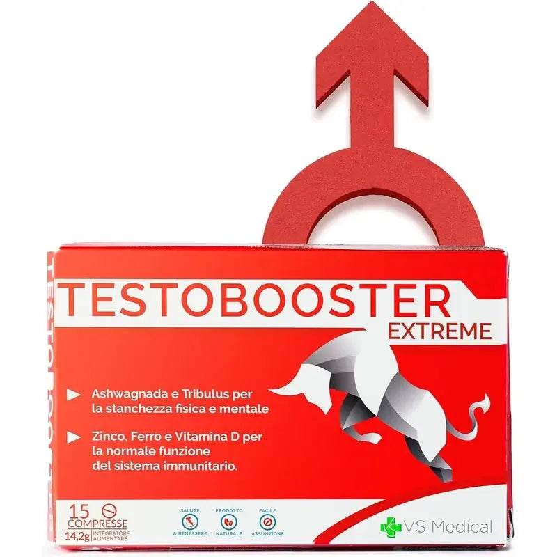 Testobooster Extreme-man Nahrungsergänzungsmittel, Ultra Starke Wirkung, Steigert Leistung, Kraft und Stärke, 100% Natürlich und Sicher, Taschenpackung
