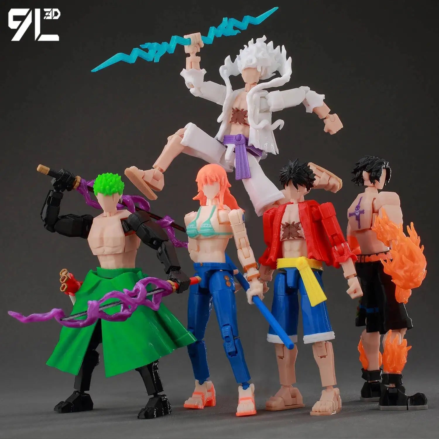9L3D Gedruckte Anime One Piece Naruto Demon Slayer Dummy13 Lucky T13 Bewegliche Shapeshift Actionfiguren Mannequin Spielzeug Sammlerstücke Hauptbild