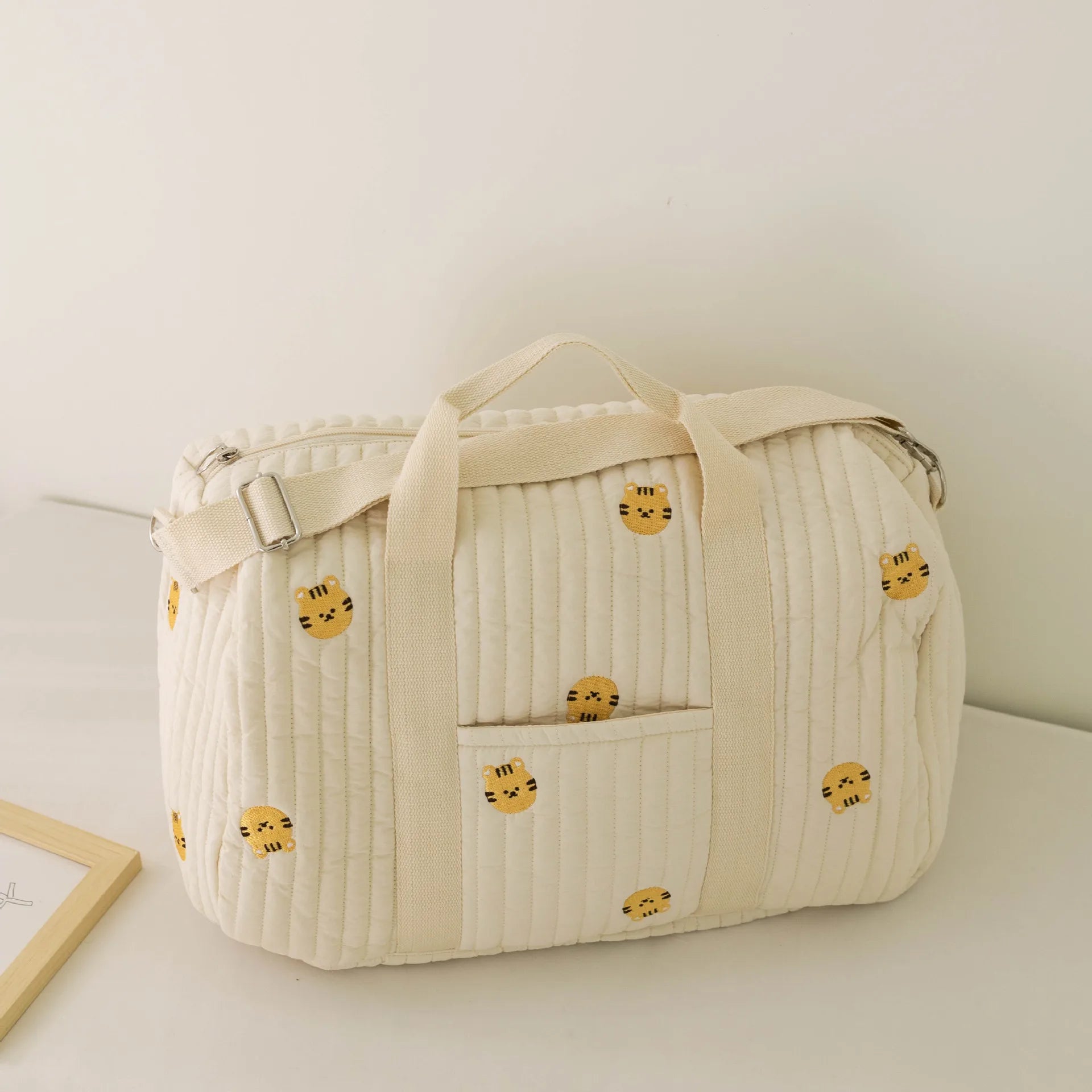 Wickeltasche Bär Umstandspaket Baby Windeltasche Kinderwagen Windel-Organizer Tragbare Einkaufstaschen Reise-Wickeltasche Messenger Bag