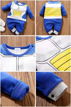 Anime Kleidung Baby Vegeta Strampler Neugeborene Kuririn Roshi Trainingsoutfit Säuglinge Kinder Halloween Cartoon Cosplay Kostüm Overall