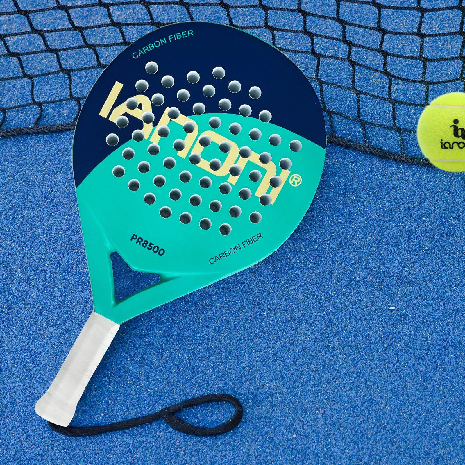 IANONI Padel-Schläger Carbon-Oberfläche mit EVA Memory Flex Schaumkern Padel-Tennisschläger Leichtgewicht