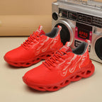 2025 Unisex Laufschuhe Herren Damen Leichte Mesh Atmungsaktive Bequeme Flache Weiche Tennisschuhe Sommer Schnürsneaker Herren