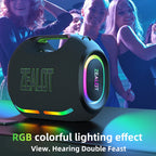 ZEALOT ZE21 250W kabelloser Lautsprecher, tragbar für Outdoor, 48000mAh lange Akkulaufzeit, mit RGB-Farblichtern, bis zu 18 Stunden Wiedergabezeit.