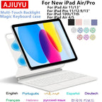 TouchPad Magic Keyboard für iPad Air 11 13 M4 2026 M3 M2 iPad 10 10. Gen. Air 4 5 6 iPad Pro 11 12,9 13'' M5 M4 Smart Cover Hintergrundbeleuchtung