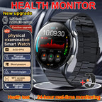2026 Neue Smartwatch NFC EKG+PPG Blutsauerstoff Harnsäure Blutdruck Saphir Smartwatch Herren für Android iOS Smartwatch Herren