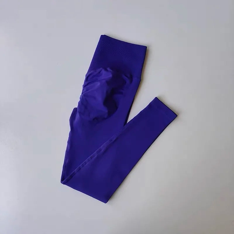 Nahtloses Yoga-Set für Damen, Beauty-Rücken-Sport-BH, Unterwäsche, Pfirsich-Po-Fitness, hohe Taille, Leggings, Gymnastik-Yoga-Set, Pilates-Set