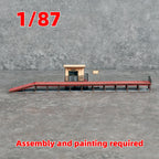Montage Architekturmodell Zug Modelleisenbahn Bahnhof Bahnsteig Miniatur Sandtisch Diorama H0 Maßstab Modellbausatz 1/87