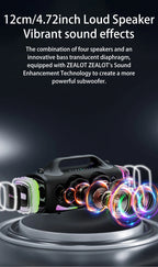 ZEALOT S79 Bluetooth-Lautsprecher 100W Tragbarer Subwoofer HiFi Dual Pairing Schnellladung 24000mAh Akku