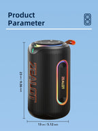 ZEALOT_MP1 Tragbarer Bluetooth-Lautsprecher 60W StormBox Blast Outdoor Wireless Lautsprecher IPX6 Wasserdichter Party Camping Lautsprecher 12H ZEAL