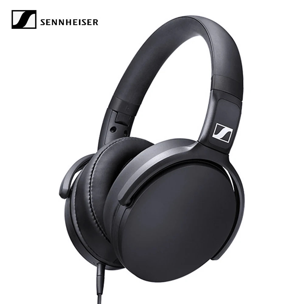 Sennheiser HD 400S kabelgebundener Kopfhörer Over Ear HiFi Stereo Bass Noise Isolating Headset mit Mikrofon für Smartphone PC Laptop Musik