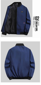 Herren Leichte Windjacke Frühling Herbst Jacke Mantel Herren Winddichte Outdoor Lässige Stilvolle Reißverschlusstaschenjacke