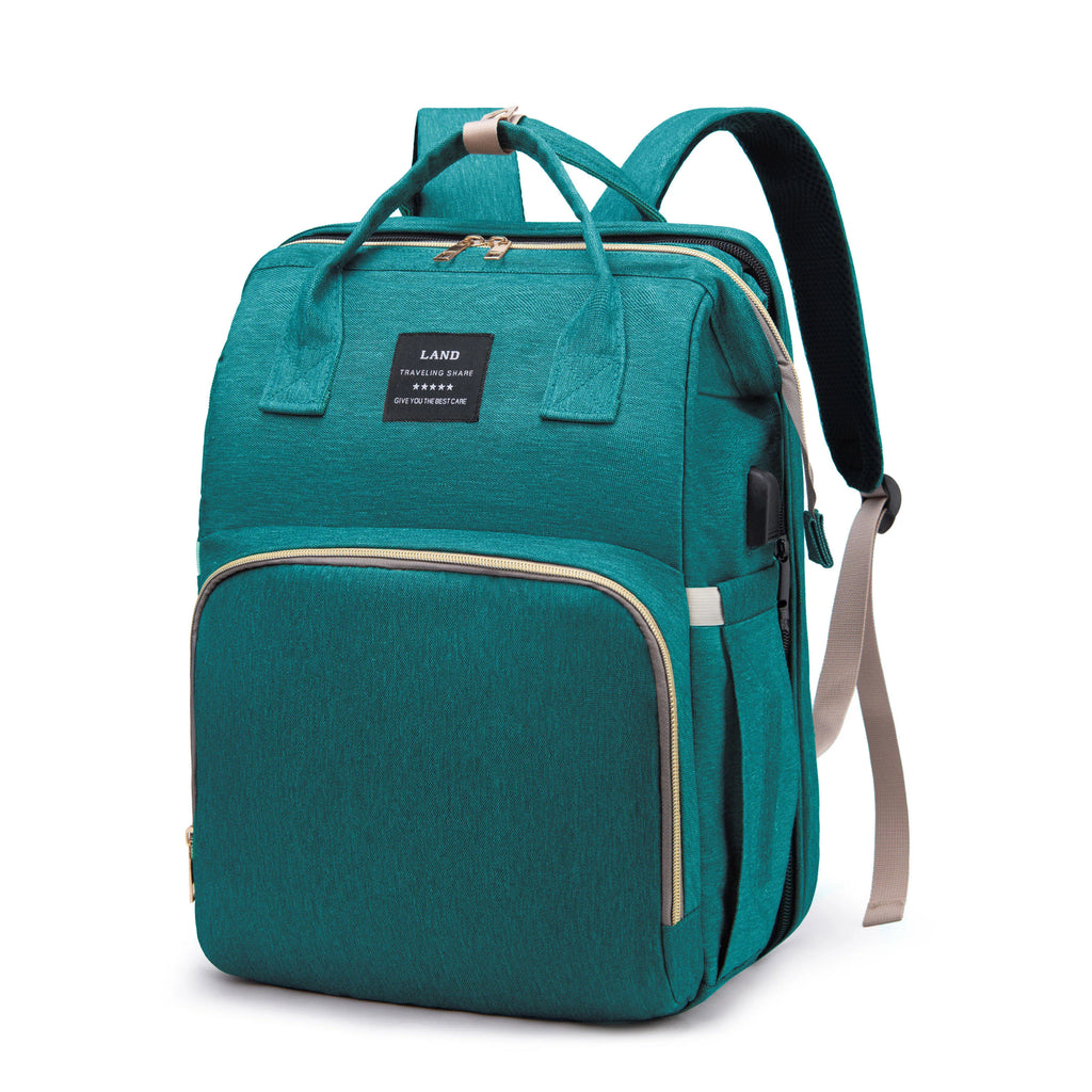 Wickeltasche Leichtgewicht Tragbares Klappbett Großraum-Reise-Maternity-Taschen Baby-Rucksack Weibliche Mama-Ausgehtasche