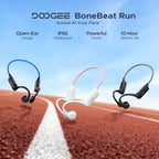 DOOGEE BoneBeat Run Knochenschall-Kopfhörer, kabellose Open-Ear-Sportkopfhörer, 10 Stunden Akkulaufzeit zum Laufen, Radfahren