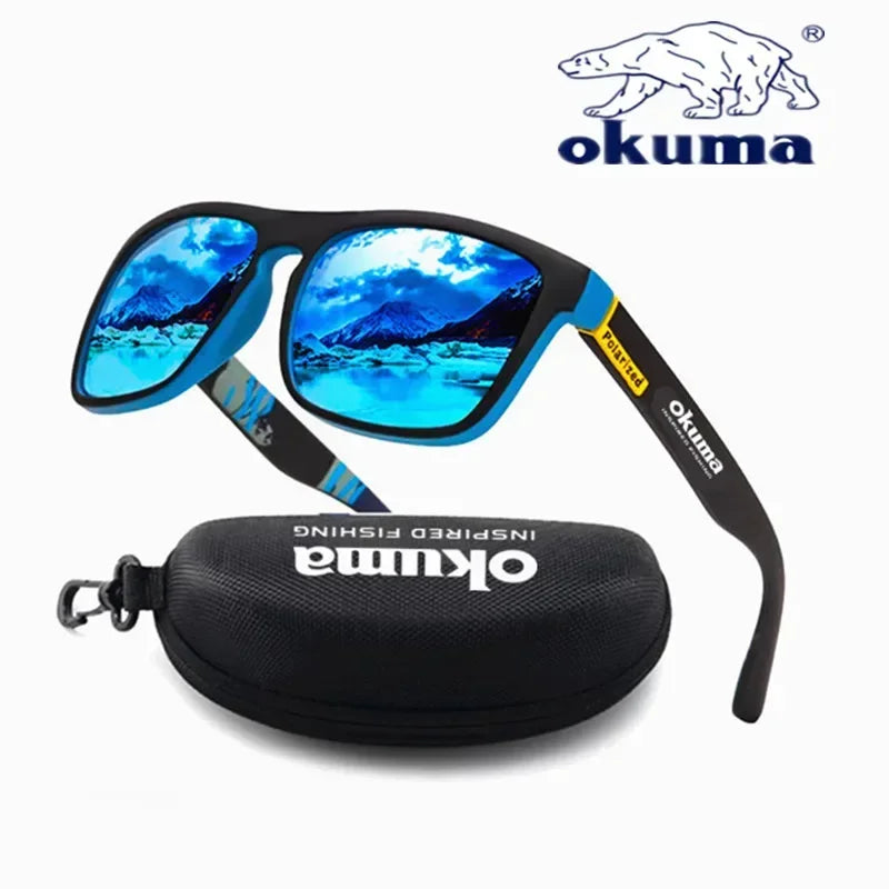 Okuma polarisierte Sonnenbrillen UV400 für Herren und Damen Outdoor-Jagd, Angeln, Autofahren, Radfahren, Sonnenbrillen, optionale Box